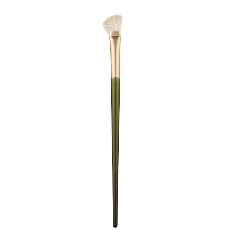 Sickle-shaped nose shadow brush, angled contouring and highlighting brush, makeup blending brush, angled head with half-fan-shaped soft bristles